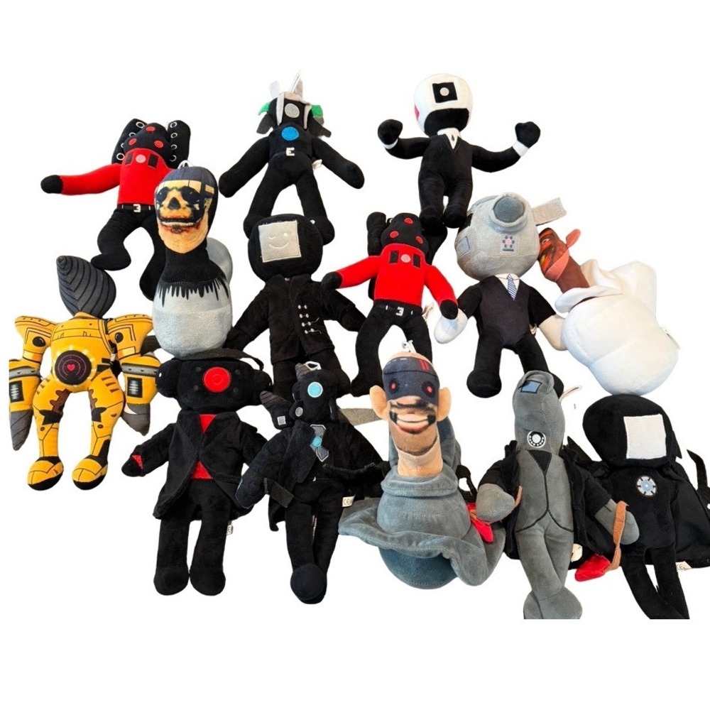 Skibidi Toilet Plush Toy Lot 14 Speaker Man Camera Man TV Man G-Man Figures